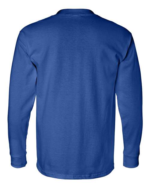Bayside Unisex USA-Made Long Sleeve Pocket T-Shirt 8100
