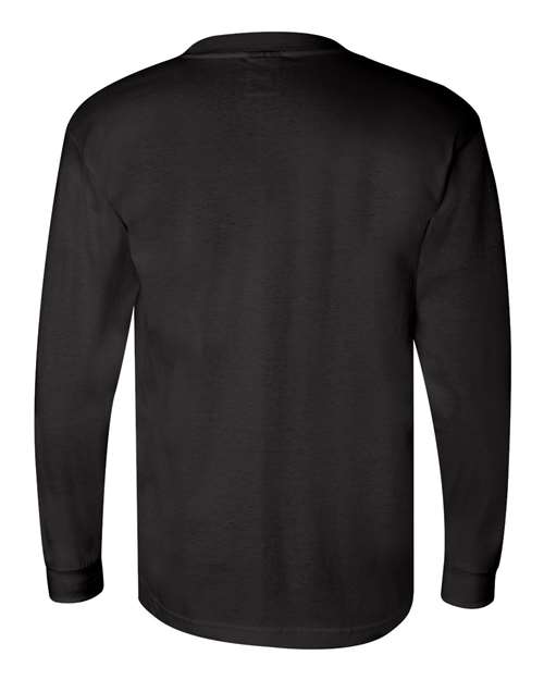 Bayside Unisex Union-Made Long Sleeve Pocket T-Shirt 3055