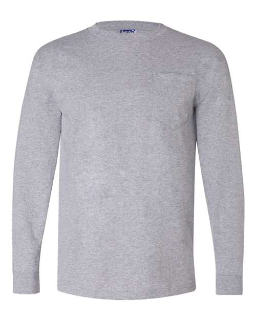 Bayside Unisex Union-Made Long Sleeve Pocket T-Shirt 3055