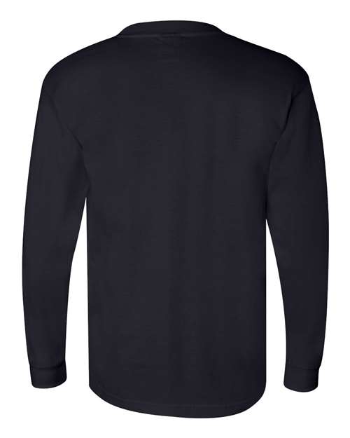 Bayside Unisex Union-Made Long Sleeve Pocket T-Shirt 3055