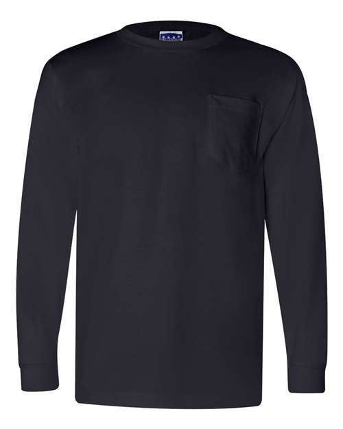 Bayside Unisex Union-Made Long Sleeve Pocket T-Shirt 3055