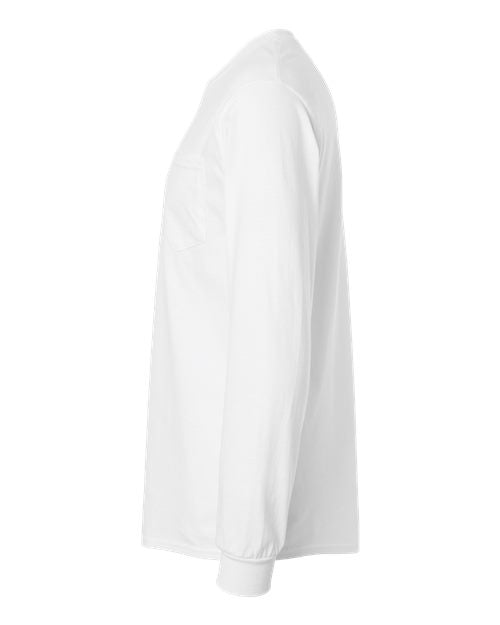 Gildan Unisex Ultra Cotton® Long Sleeve Pocket T-Shirt 2410