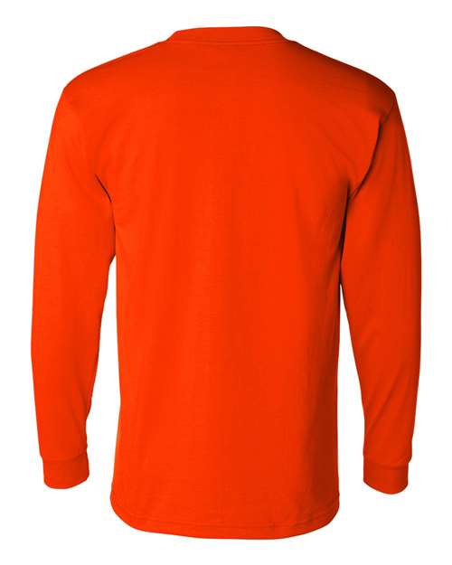 Bayside Unisex USA-Made 50/50 Long Sleeve Pocket T-Shirt 1730