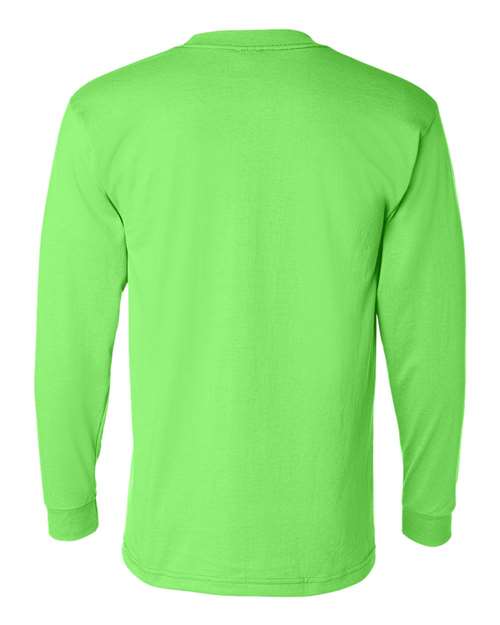 Bayside Unisex USA-Made 50/50 Long Sleeve Pocket T-Shirt 1730