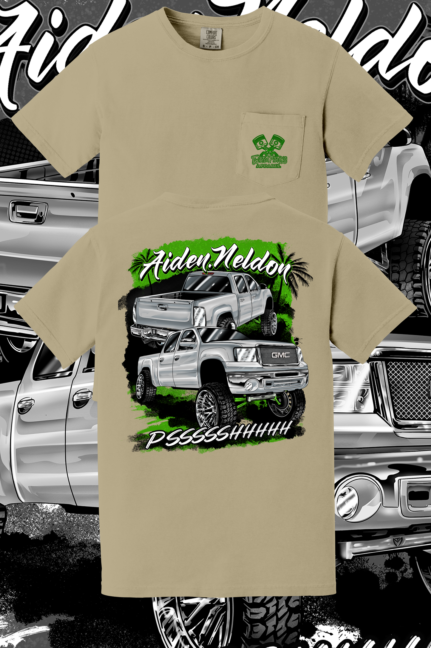 Palm Paradise Pocket tee