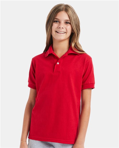 Hanes Youth EcoSmart® Jersey Polo 054Y