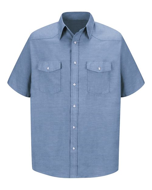 Red Kap Men's Deluxe Western Style Short Sleeve Shirt SC24