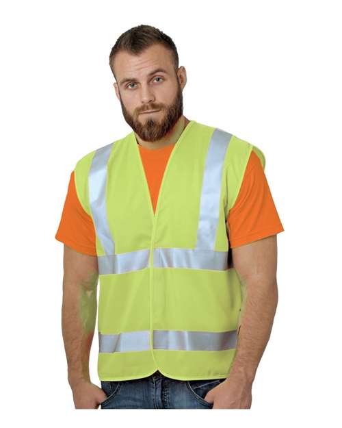 Bayside Unisex USA-Made Economy Class 2 ANSI Vest 3789