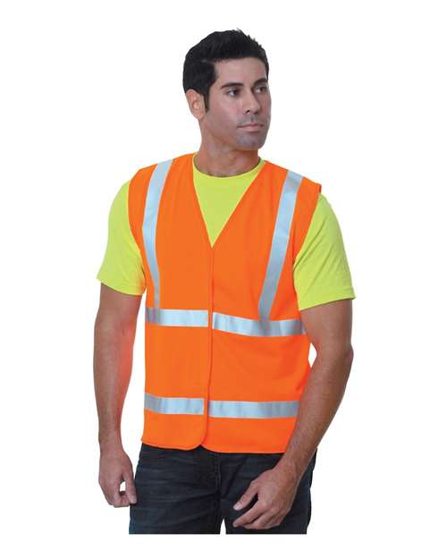 Bayside Unisex USA-Made Economy Class 2 ANSI Vest 3789