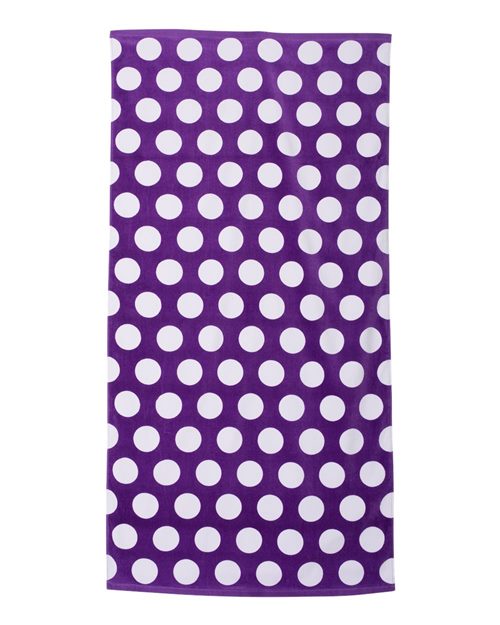Carmel Towel Company Polka Dot Velour Beach Towel C3060P