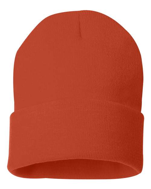 Sportsman 12" Solid Cuffed Beanie SP12