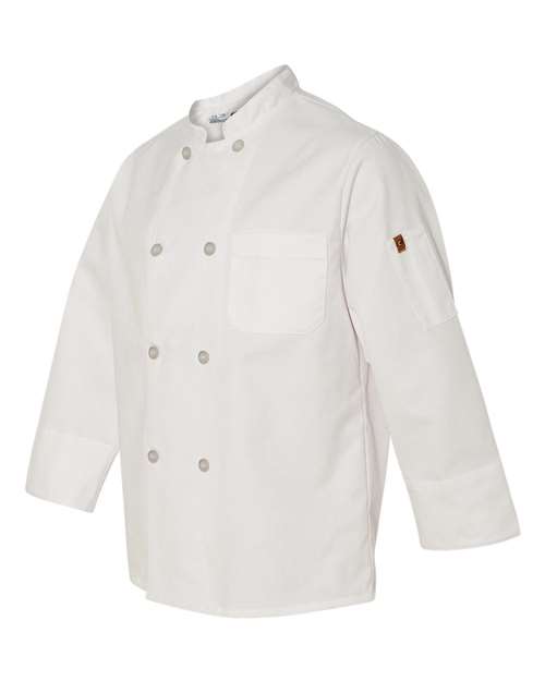 Chef Designs Eight Pearl Button Chef Coat with Thermometer Pocket 0413