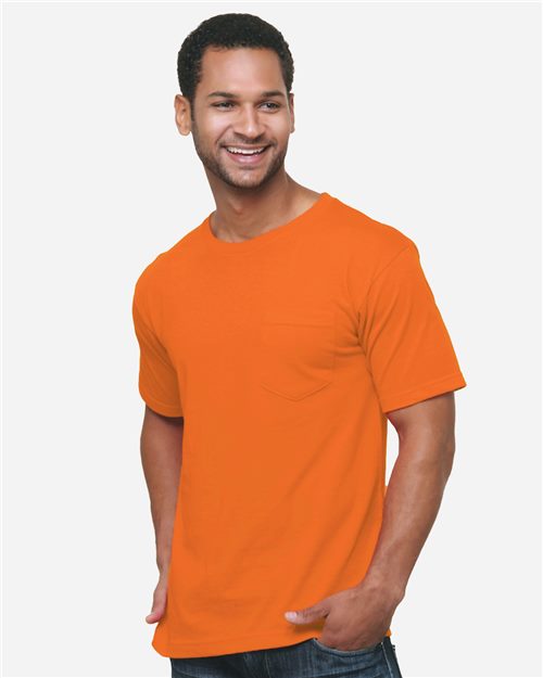 Bayside Unisex USA-Made Midweight Pocket T-Shirt 5070