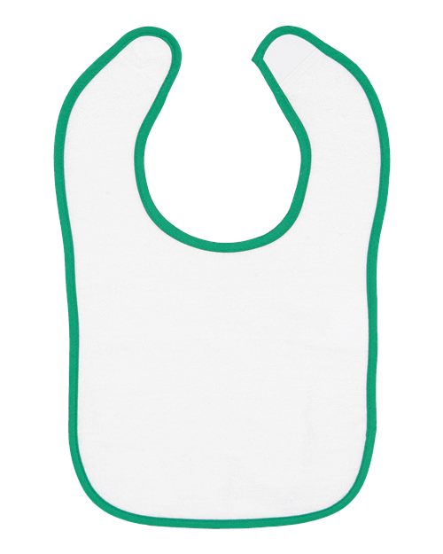 Rabbit Skins Infant Contrast Trim Terry Bib 1003