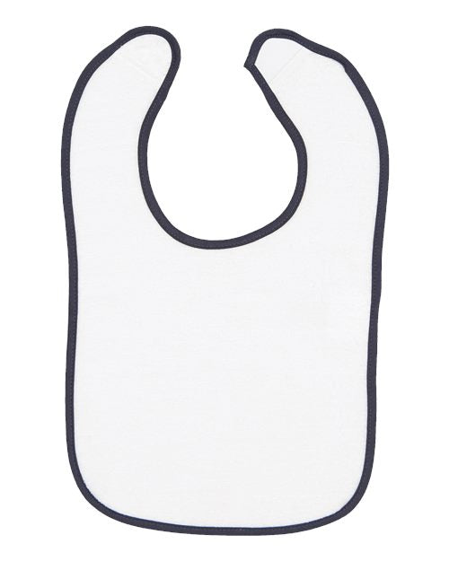 Rabbit Skins Infant Contrast Trim Terry Bib 1003