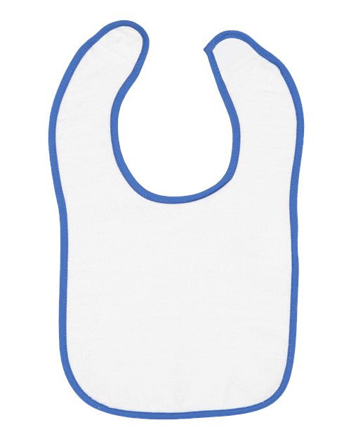 Rabbit Skins Infant Contrast Trim Terry Bib 1003