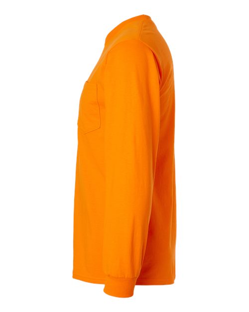 Gildan Unisex Ultra Cotton® Long Sleeve Pocket T-Shirt 2410