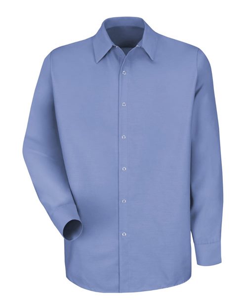 Red Kap Men's Specialized Pocketless Poplin Long Sleeve Work Shirt SP16