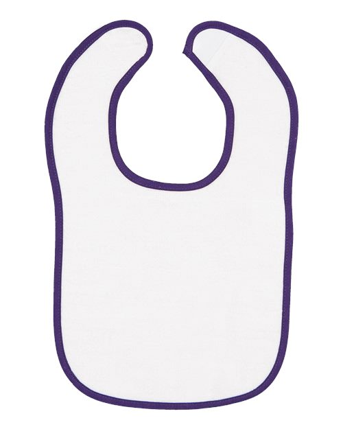 Rabbit Skins Infant Contrast Trim Terry Bib 1003