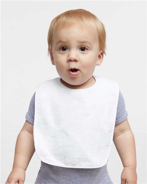 Rabbit Skins Infant Contrast Trim Terry Bib 1003