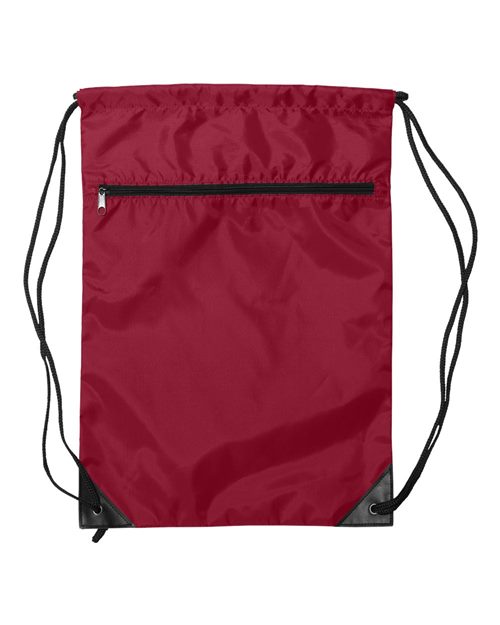 Liberty Bags Zippered Drawstring Backpack 8888