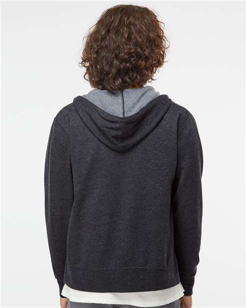 Independent Trading Co. Unisex Lightweight Full-Zip Hooded Sweatshirt AFX90UNZ
