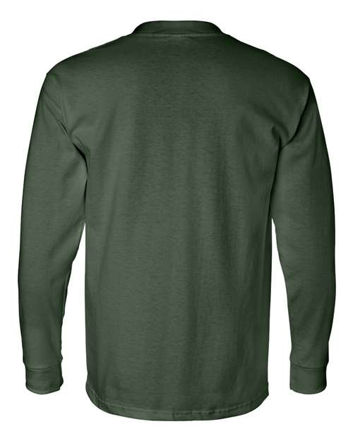 Bayside Unisex USA-Made Long Sleeve Pocket T-Shirt 8100