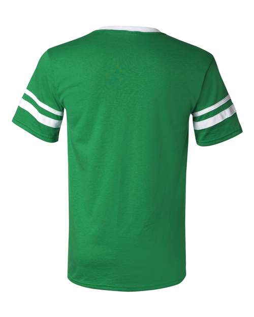 Augusta Sportswear V-Neck Jersey with Striped Sleeves 360