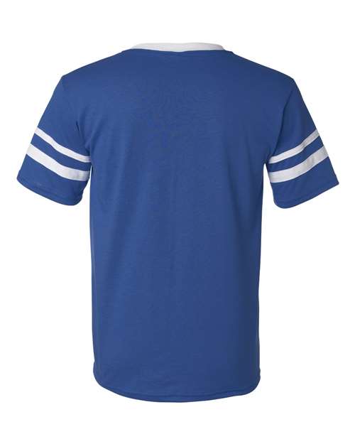 Augusta Sportswear V-Neck Jersey with Striped Sleeves 360