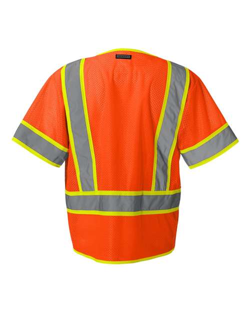 Kishigo Unisex Ultra-Cool™ Six-Pocket Mesh Surveyor’s Vest 1242-1243