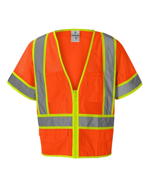 Kishigo Unisex Ultra-Cool™ Six-Pocket Mesh Surveyor’s Vest 1242-1243