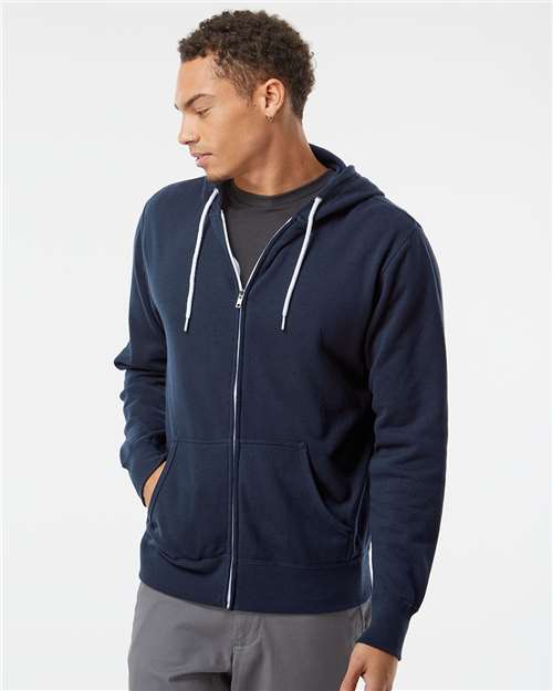 Independent Trading Co. Unisex Lightweight Full-Zip Hooded Sweatshirt AFX90UNZ