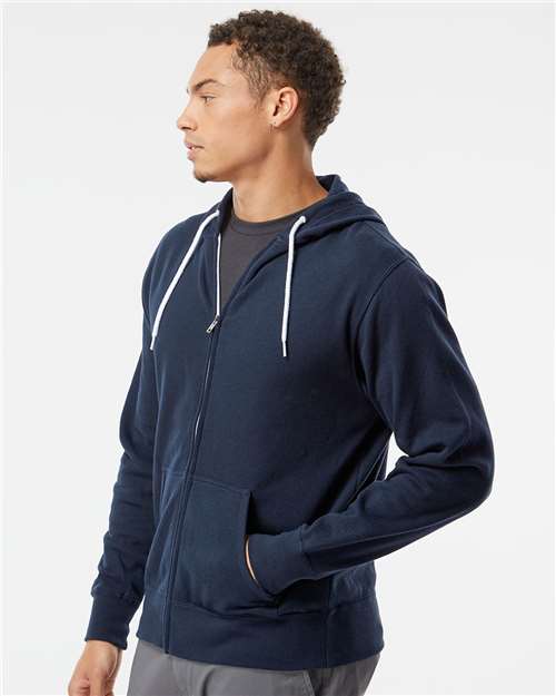 Independent Trading Co. Unisex Lightweight Full-Zip Hooded Sweatshirt AFX90UNZ