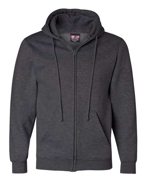 Bayside Unisex USA-Made Full-Zip Hooded Sweatshirt 900