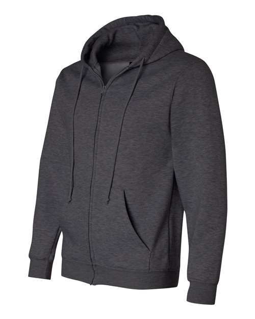 Bayside Unisex USA-Made Full-Zip Hooded Sweatshirt 900