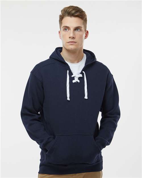 J. America Men's Sport Lace Hooded Sweatshirt 8830