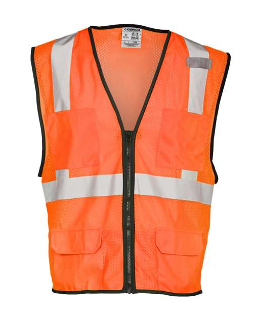 Kishigo Unisex Economy Mesh 6-Pocket Vest 1191-1192