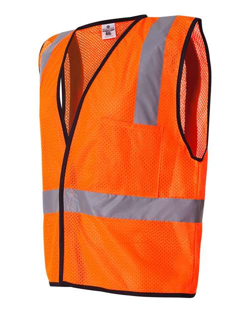 Kishigo Unisex Economy Single Pocket Hook-and-Loop Mesh Vest 1193-1194