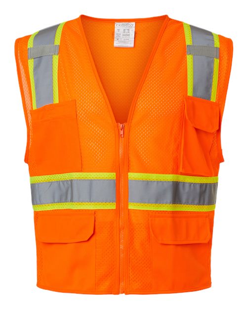 Kishigo Unisex Ultra-Cool™ Multi-Pocket Vest 1195-1196