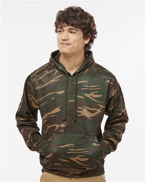 J. America Men's Polyester Tailgate Hooded Sweatshirt 8615