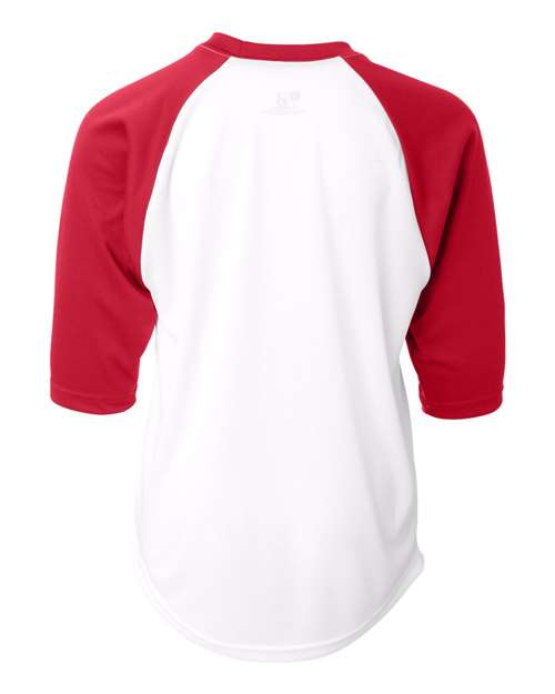 Badger Youth B-Core Three-Quarter Sleeve Baseball T-Shirt 2133