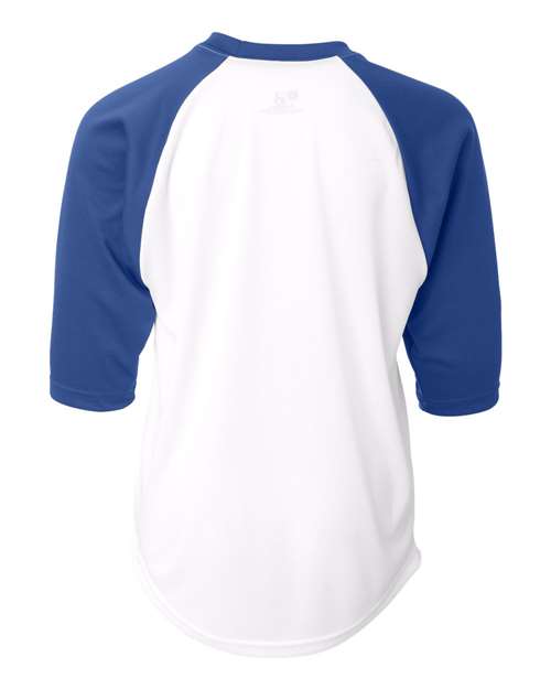Badger Youth B-Core Three-Quarter Sleeve Baseball T-Shirt 2133