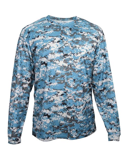 Badger Men's Digital Camo Long Sleeve T-Shirt 4184