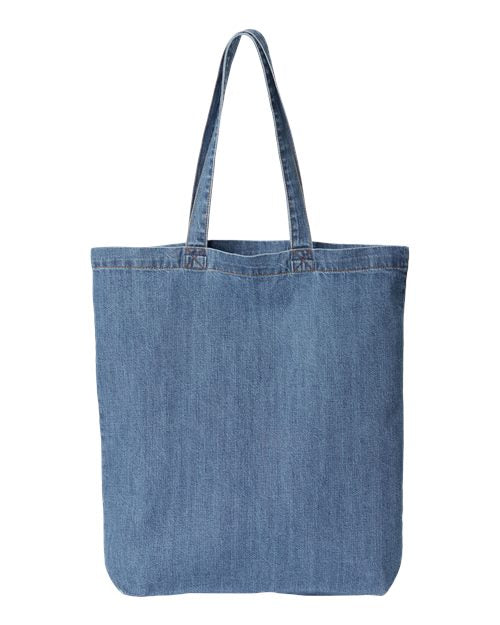 Liberty Bags Cotton Denim Gusseted Tote Bag 7761A