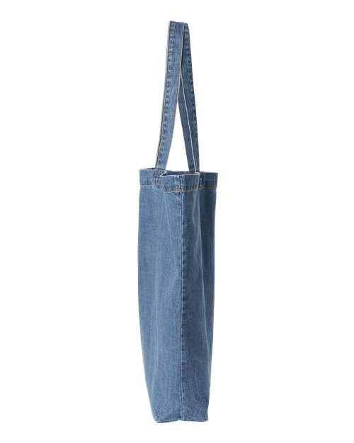 Liberty Bags Cotton Denim Gusseted Tote Bag 7761A