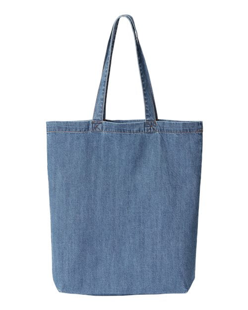 Liberty Bags Cotton Denim Gusseted Tote Bag 7761A
