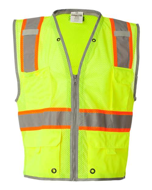 Kishigo Unisex Premium Brilliant Series® Heavy-Duty Class 2 Vest 1510-1511