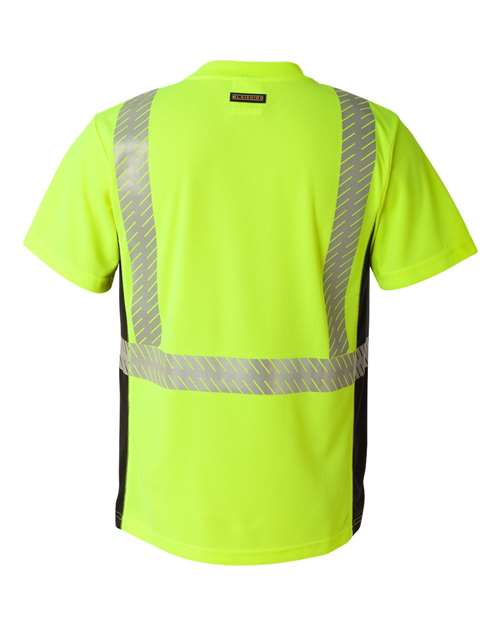 Kishigo Unisex Premium Black Series® Breathable Tape Class 2 T-Shirt 9114-9115