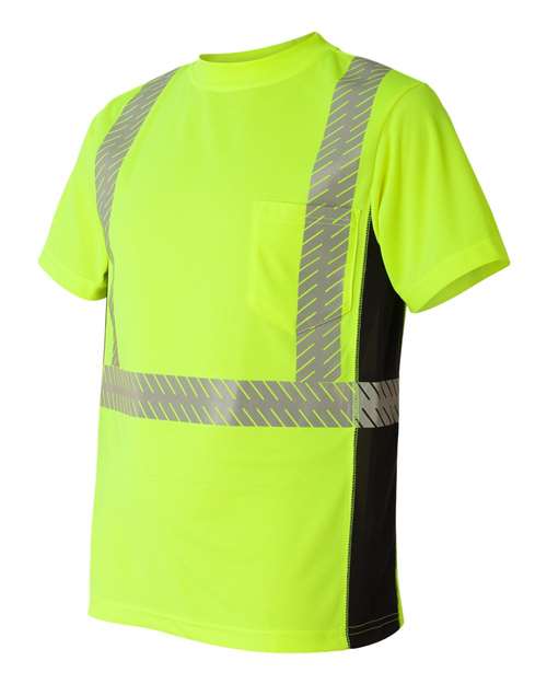Kishigo Unisex Premium Black Series® Breathable Tape Class 2 T-Shirt 9114-9115