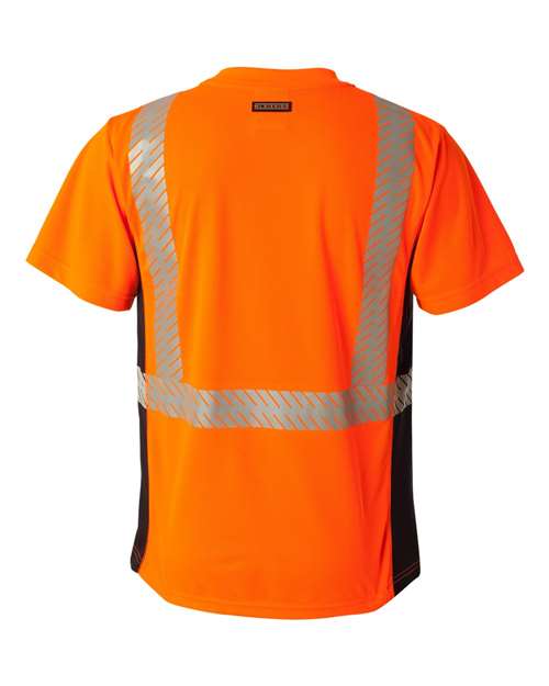 Kishigo Unisex Premium Black Series® Breathable Tape Class 2 T-Shirt 9114-9115